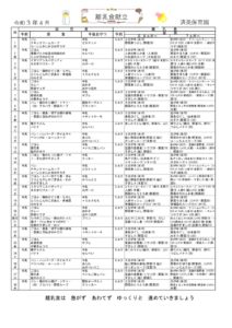 ４月　離乳食のサムネイル