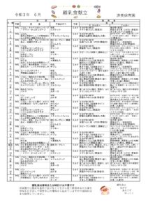 ６月　離乳食のサムネイル